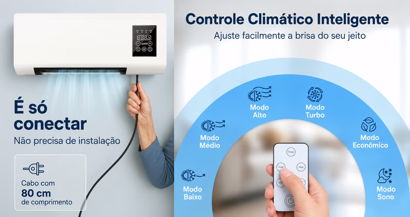 Close de um termômetro mostrando altas temperaturas ao lado de um ventilador.